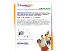 Tablet Screenshot of guardiankids.com